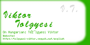 viktor tolgyesi business card